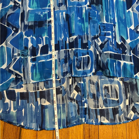 Soft Works Blue Sleeveless Lightweight Midi Lightweight DressSz XL NWT - Picture 9 of 10